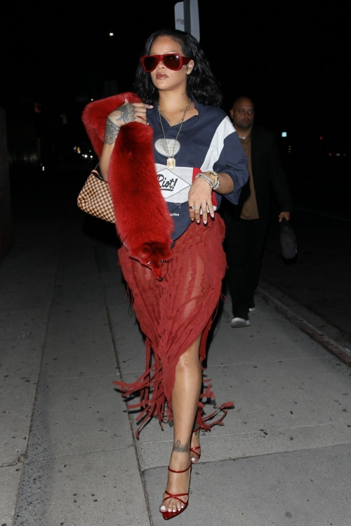 Rihanna Arrives at The Nice Guy in West Hollywood, November 2024 2