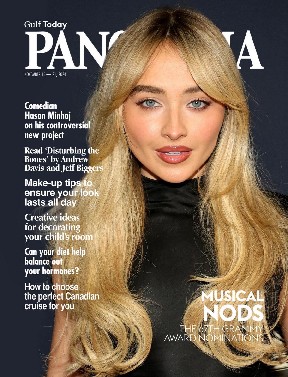 Sabrina Carpenter in Gulf Today Panorama, November 2024