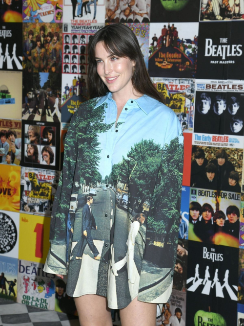 Scout Willis at Alice + Olivia Beatles Collaboration in New York, November 2024