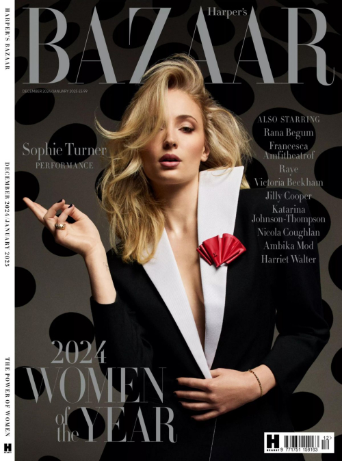 Sophie Turner in Harper's Bazaar UK, Dec/Jan 2024-2025