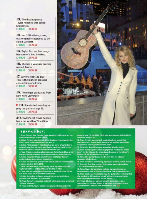 Taylor Swift in Complete Christmas Fan Guide, December 2024 12