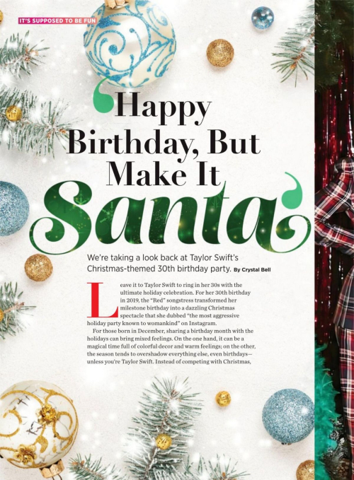 Taylor Swift in Complete Christmas Fan Guide, December 2024 59