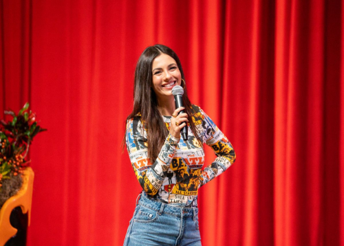 Victoria Justice at Oklahoma State Speakers Board Event in Stillwater, November 2024 5