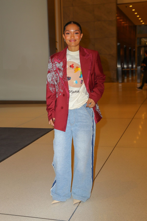 Yara Shahidi Arrives at SiriusXM Radio in New York, November 2024 3