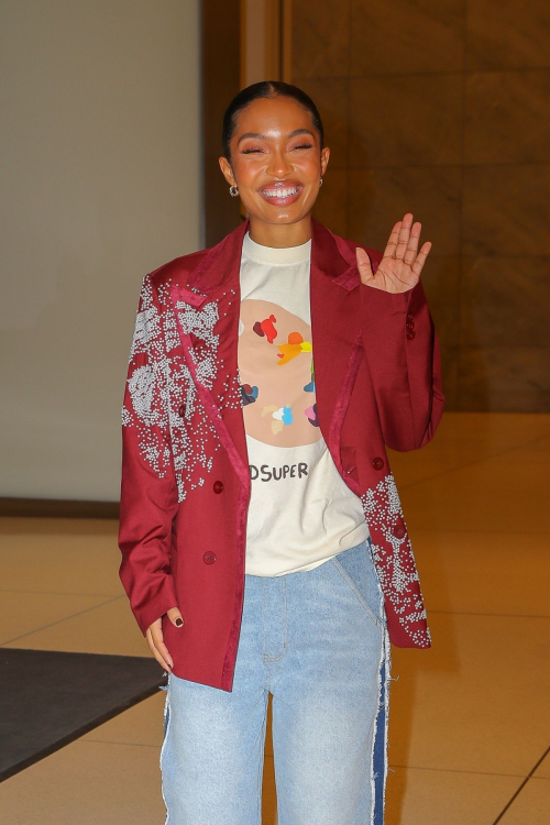 Yara Shahidi Arrives at SiriusXM Radio in New York, November 2024 4