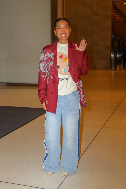 Yara Shahidi Arrives at SiriusXM Radio in New York, November 2024 5