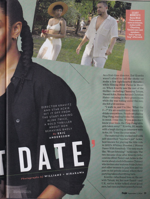 Zoe Kravitz in People Magazine, September 2024 2