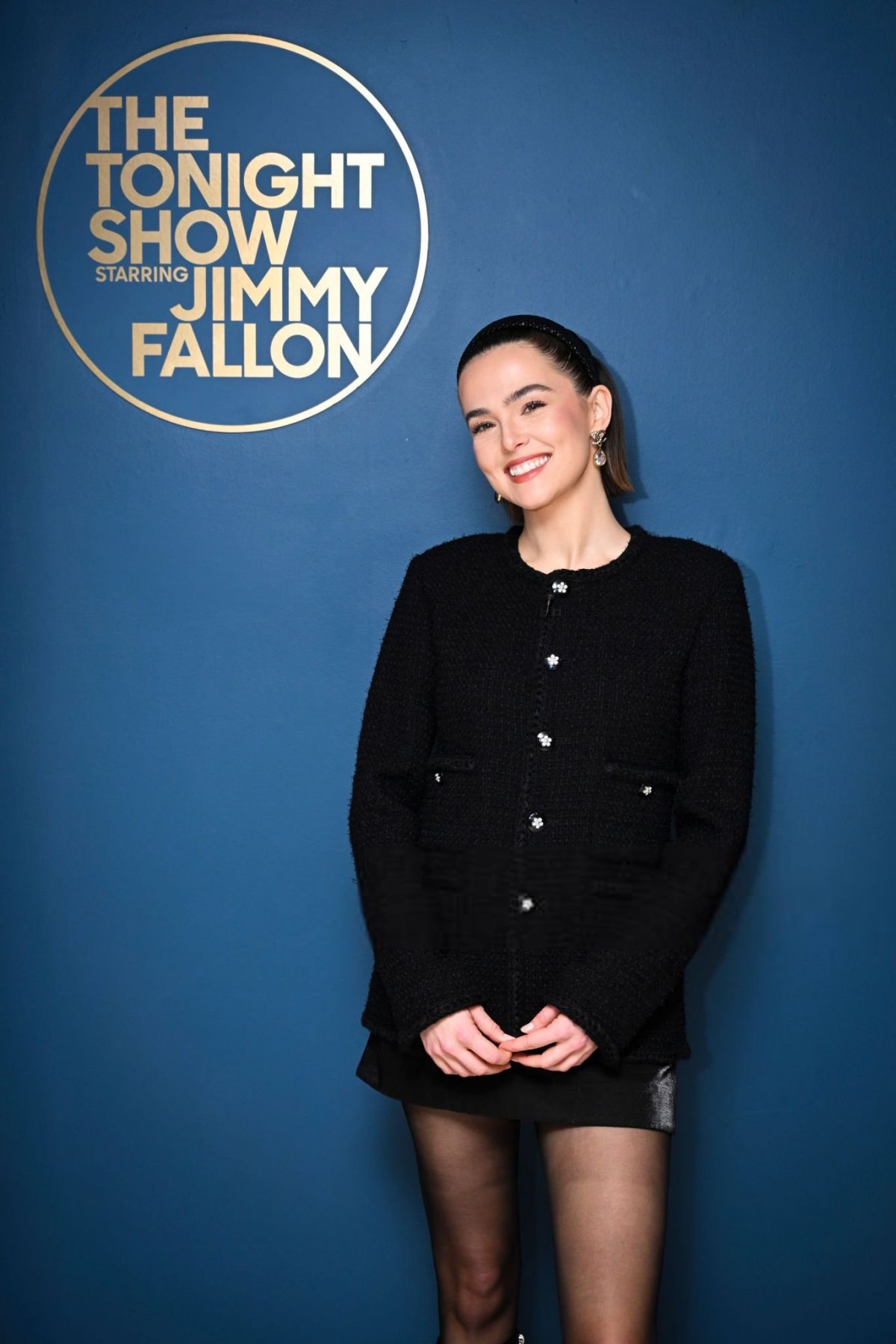 Zoey Deutch at Tonight Show Starring Jimmy Fallon in New York, November 2024