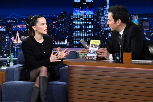 Zoey Deutch at Tonight Show Starring Jimmy Fallon in New York, November 2024 6