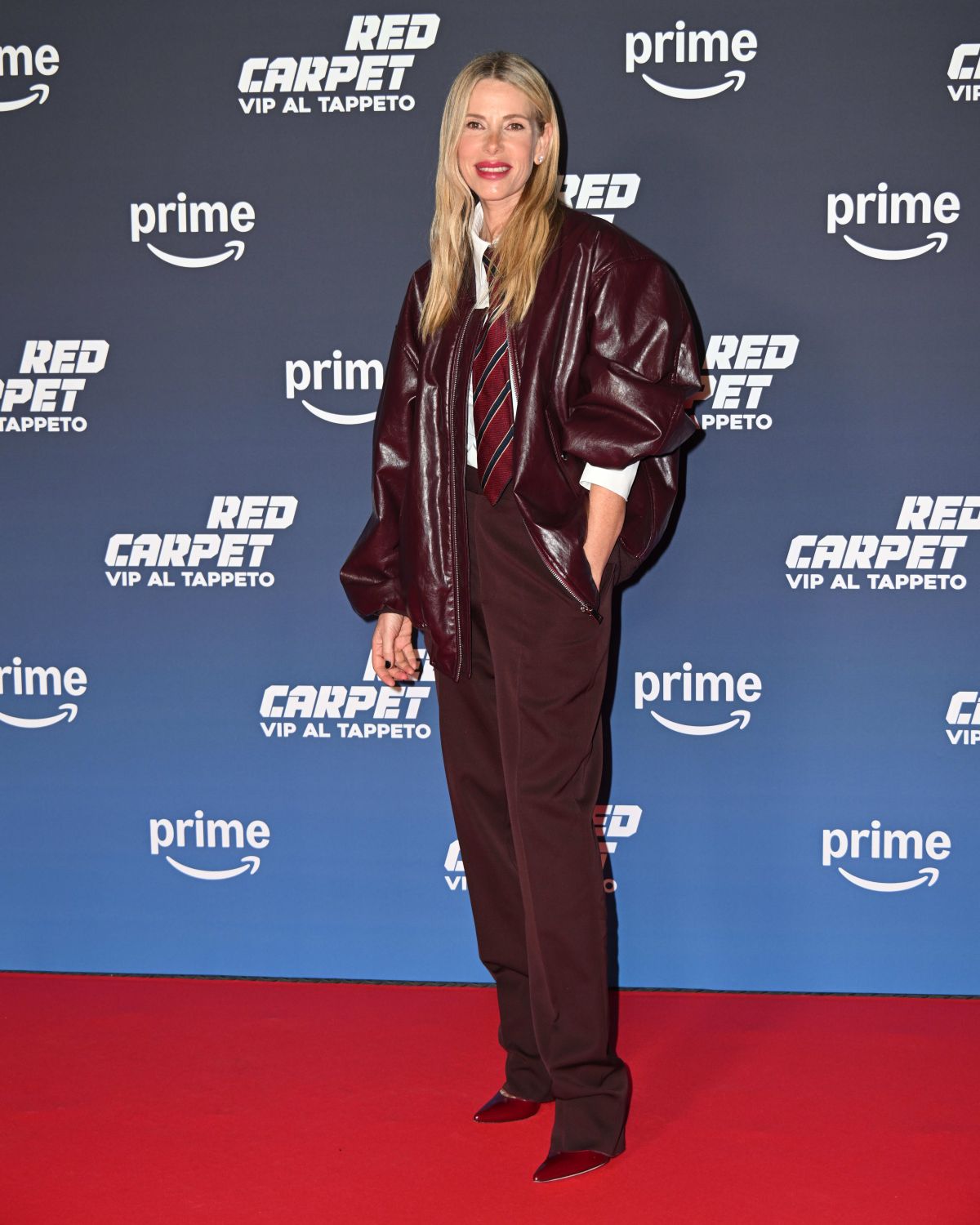 Alessia Marcuzzi Red Carpet Appearance at Vip Al Tappeto, December 2024