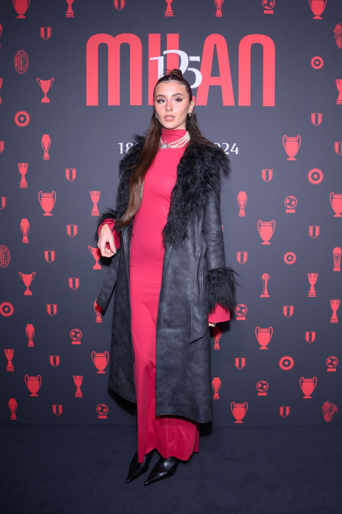 Alice Perego at 125th Anniversary of AC Milan Party in Milan, December 2024