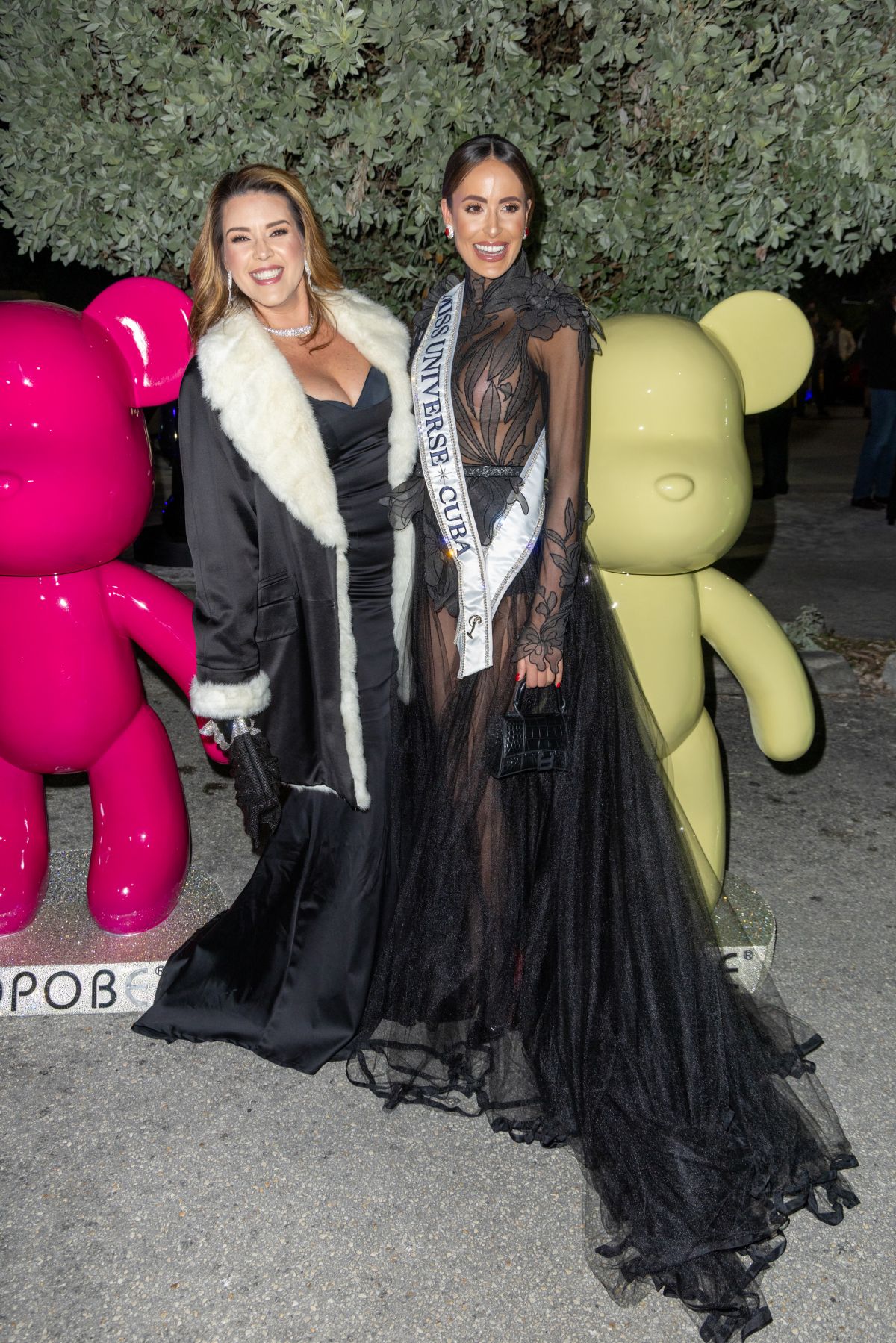 Alicia Machado and Marinela Ancheta at Fashion Art Miami Event, December 2024