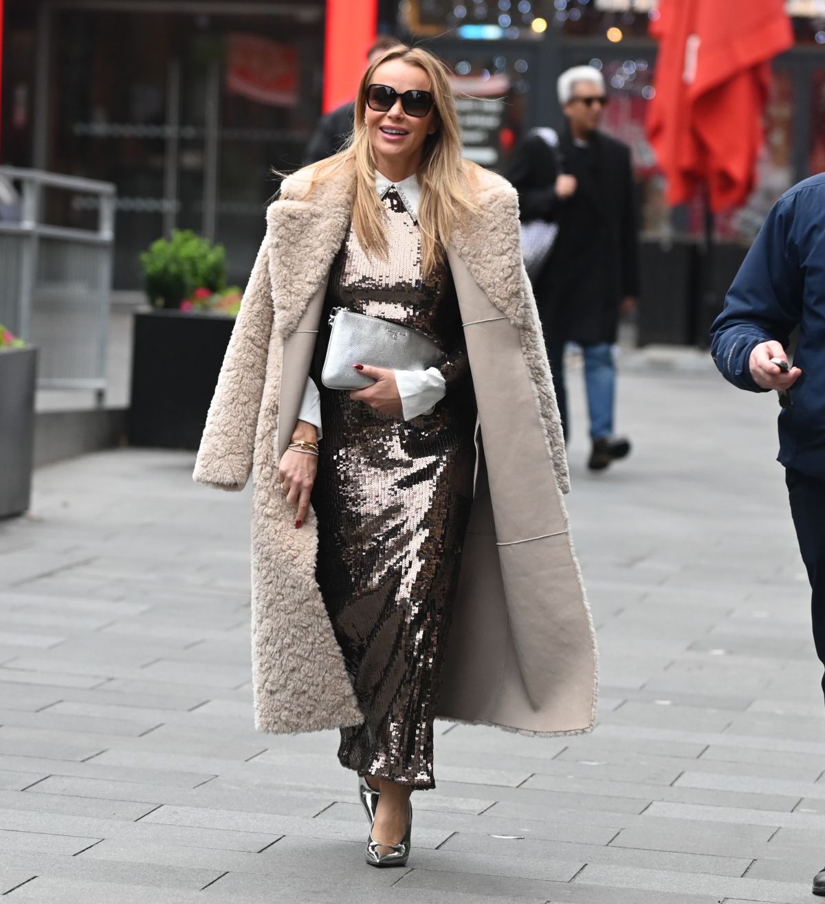 Amanda Holden Arrives at Global Radio in London, December 2024