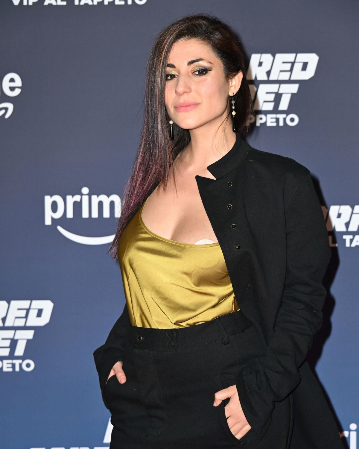 Ambra Pazzani at Red Carpet for Vip Al Tappeto in Milan, December 2024