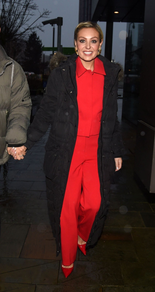 Amy Dowden Leaves BBC Breakfast Studios in Manchester, December 2024 6