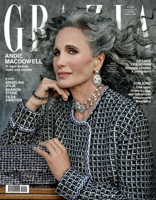 Andie MacDowell in Grazia Italy, December 2024