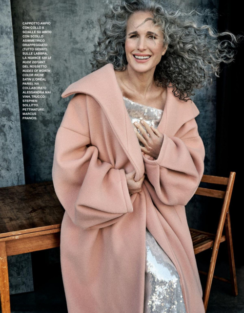 Andie MacDowell in Grazia Italy, December 2024 1