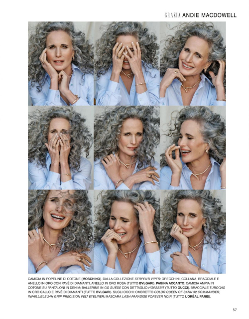 Andie MacDowell in Grazia Italy, December 2024 4