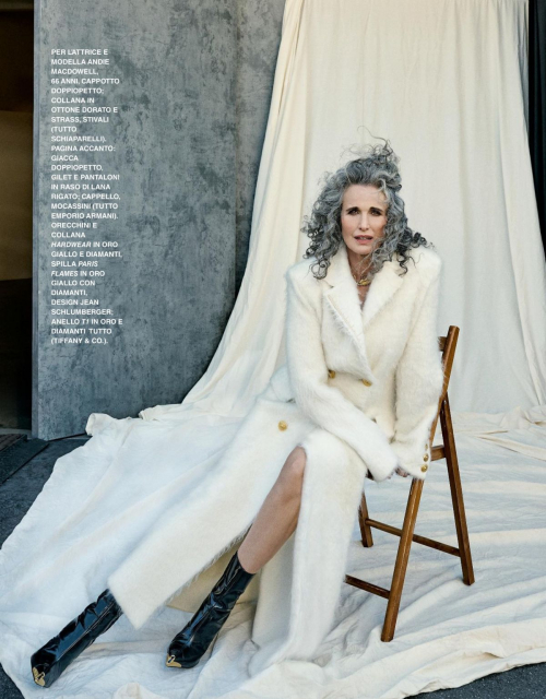 Andie MacDowell in Grazia Italy, December 2024 8