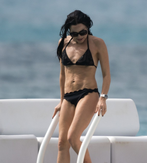 Andrea Corr in Bikini at Sandy Lane Hotel in Barbados, December 2024