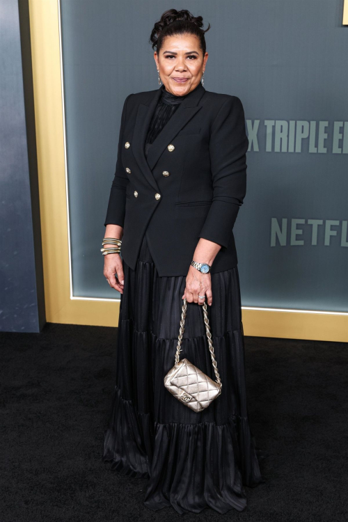 Angi Bones at The Six Triple Eight Premiere in Hollywood, December 2024