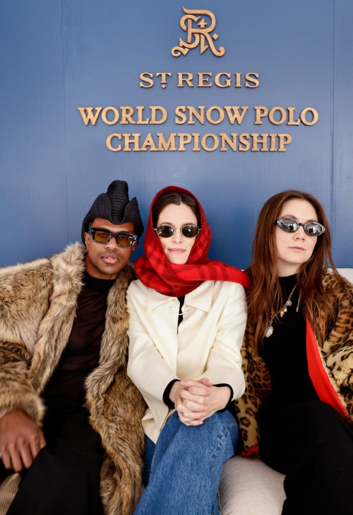 Billie Lourd and Riley Keough at World Snow Polo Championships, December 2024 1