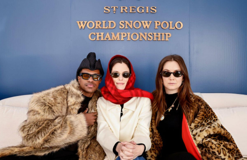 Billie Lourd and Riley Keough at World Snow Polo Championships, December 2024 6