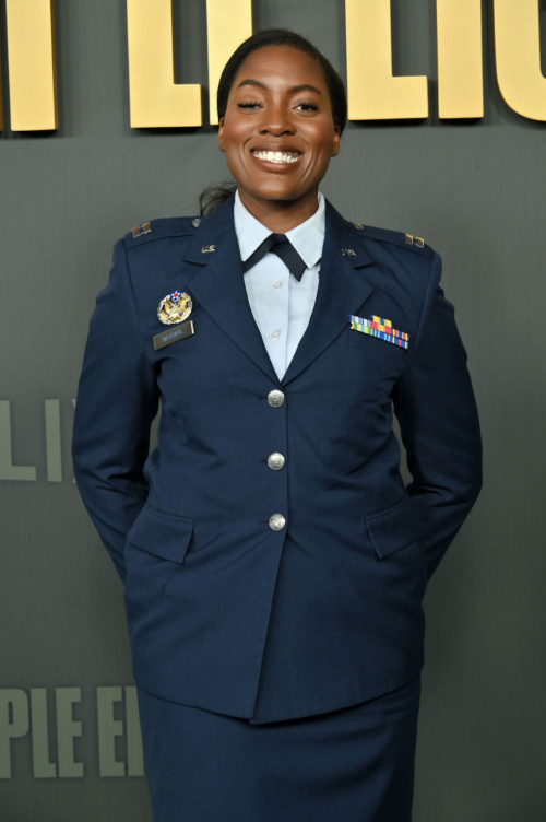 Capt. Jasmine Manning at The Six Triple Eight Premiere, December 2024