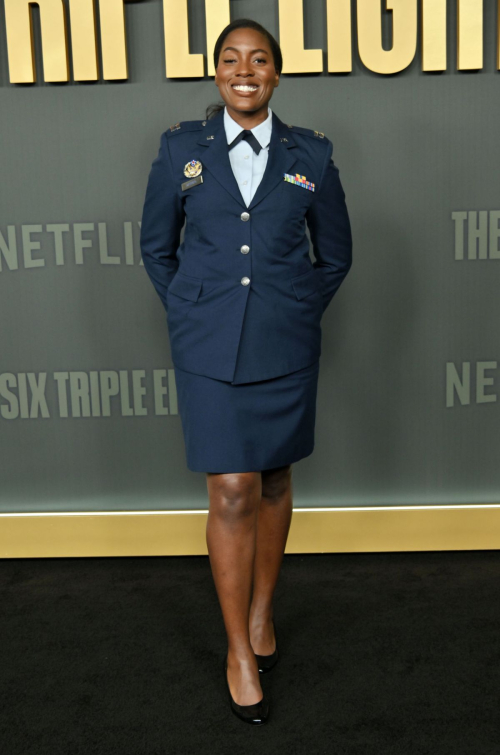 Capt. Jasmine Manning at The Six Triple Eight Premiere, December 2024 4