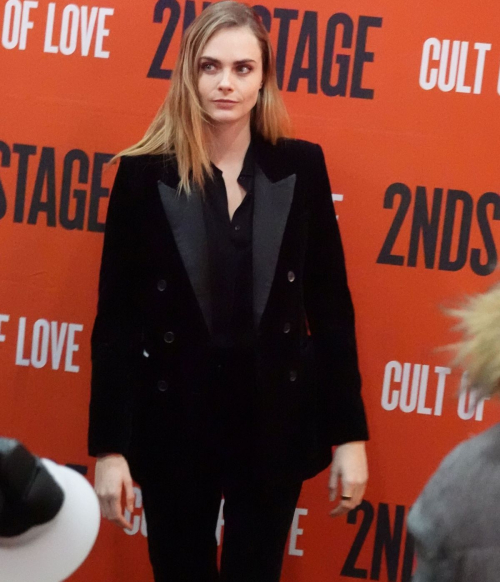 Cara Delevingne Arrives at Hayes Theatre for Cult Of Love Broadway Opening, December 2024 1