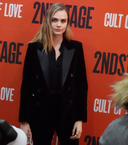 Cara Delevingne Arrives at Hayes Theatre for Cult Of Love Broadway Opening, December 2024 3