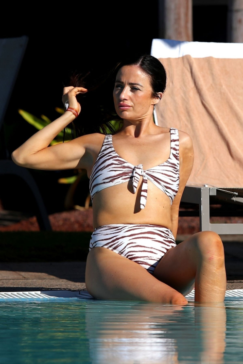 Chantelle Houghton in Bikini at Pool in Tenerife, December 2024 5