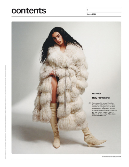 Charli XCX in Variety Magazine, December 2024 4