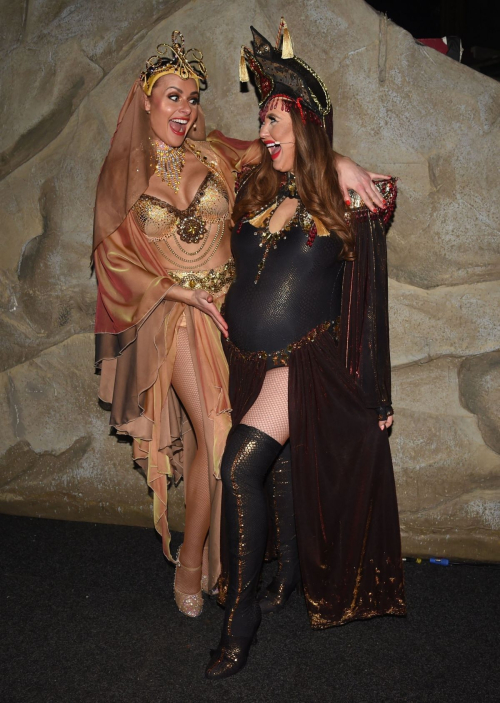 Charlotte Dawson and Kelsey Beth-Crossley in Aladdin Panto Costumes, December 2024 7