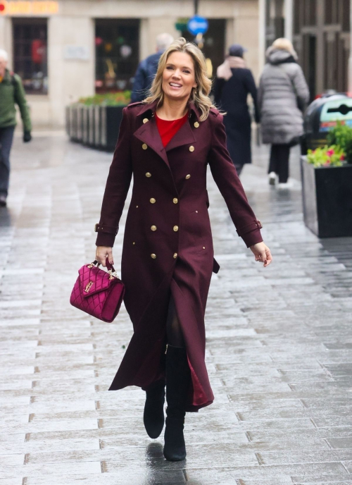 Charlotte Hawkins Arrives at Classic FM Studios, December 2024