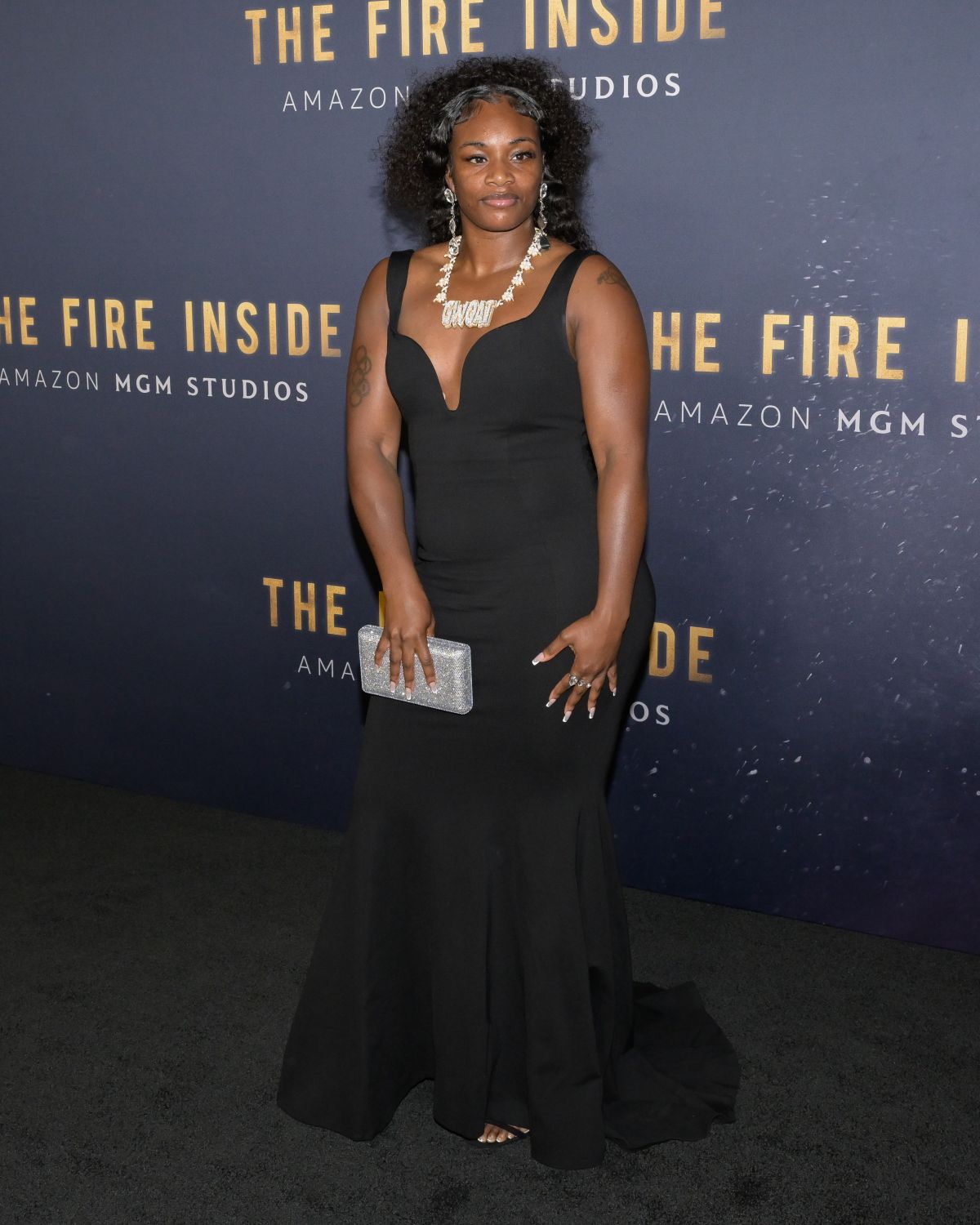 Claressa Shields at The Fire Inside Premiere, December 2024