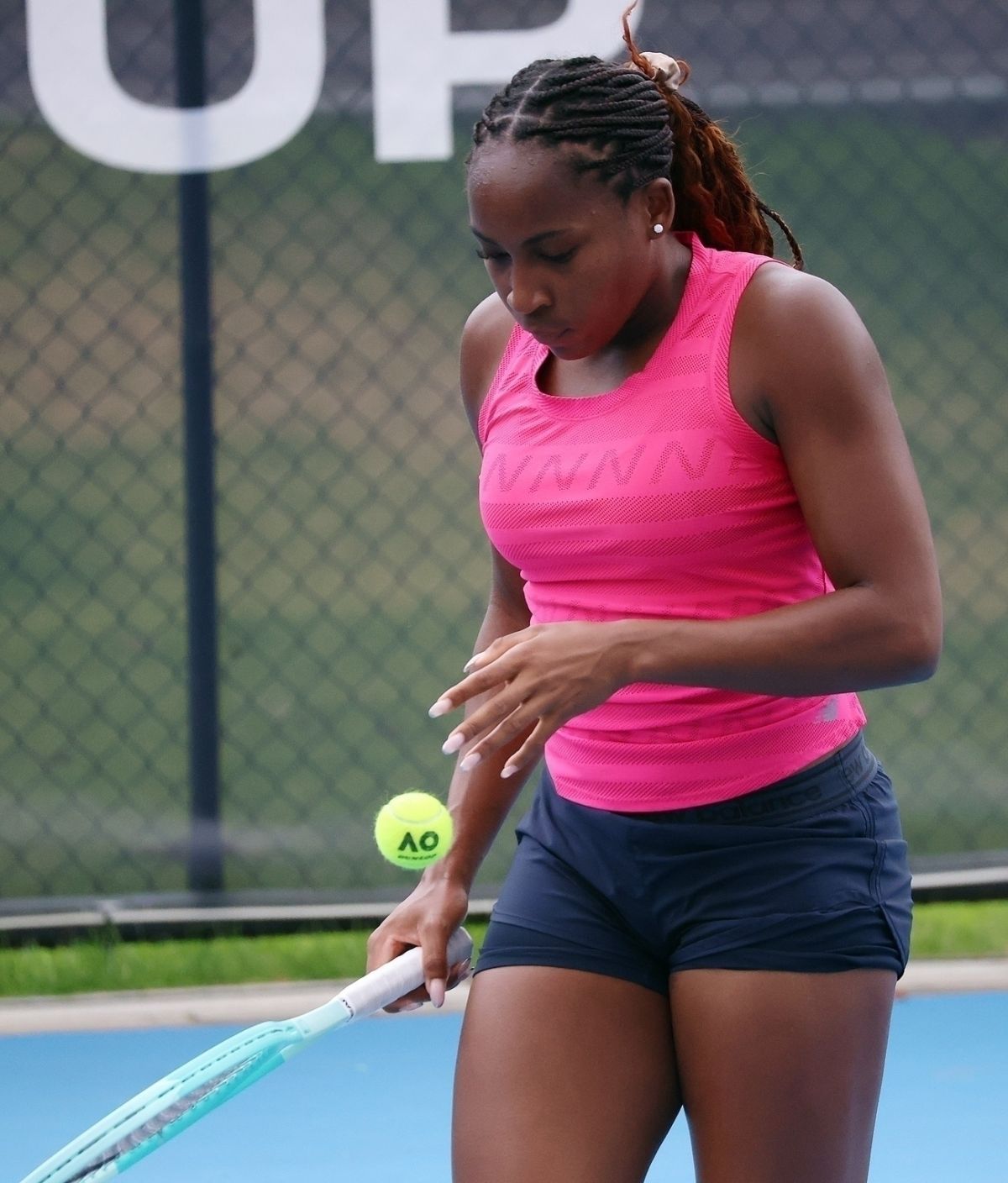 Coco Gauff Training at RAC Arena in Perth, December 2024