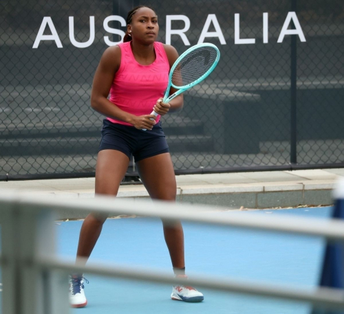 Coco Gauff Training at RAC Arena in Perth, December 2024 1