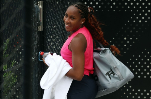 Coco Gauff Training at RAC Arena in Perth, December 2024 2