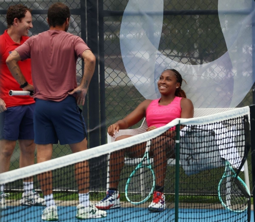 Coco Gauff Training at RAC Arena in Perth, December 2024 4