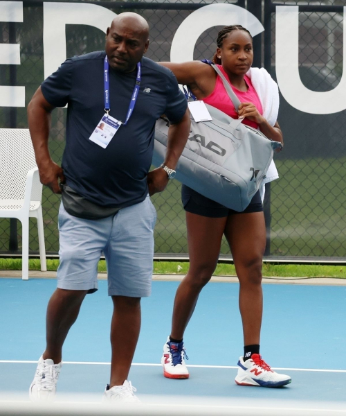 Coco Gauff Training at RAC Arena in Perth, December 2024 5