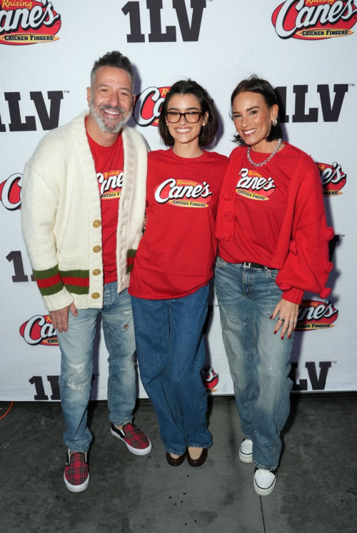 Dixie and Heidi D'Amelio at Holiday Bike Giveaway in Los Angeles, December 2024