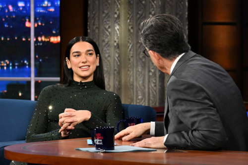 Dua Lipa on Late Show With Stephen Colbert, December 2024 1