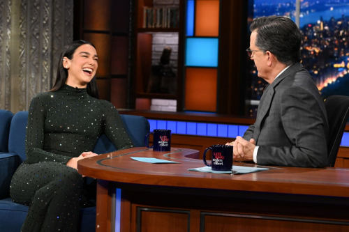 Dua Lipa on Late Show With Stephen Colbert, December 2024 6