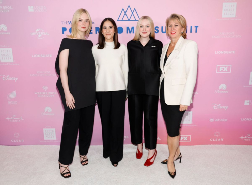 Elle and Dakota Fanning at WrapWomen Power Summit, December 2024 2