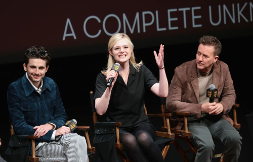 Elle Fanning at A Complete Unknown BAFTA Screening in New York City, December 2024 4