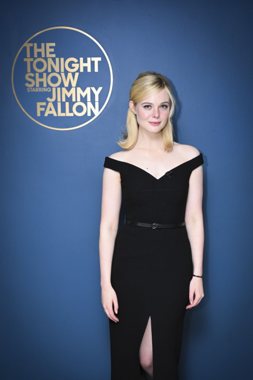 Elle Fanning at Tonight Show Starring Jimmy Fallon, December 2024