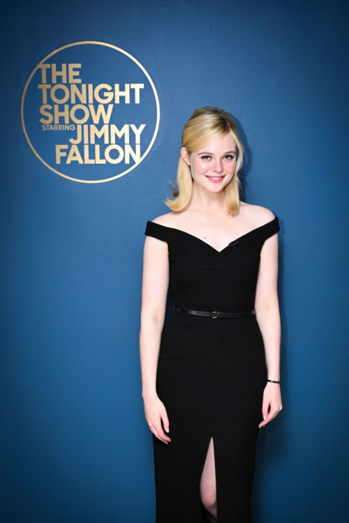 Elle Fanning at Tonight Show Starring Jimmy Fallon, December 2024 3