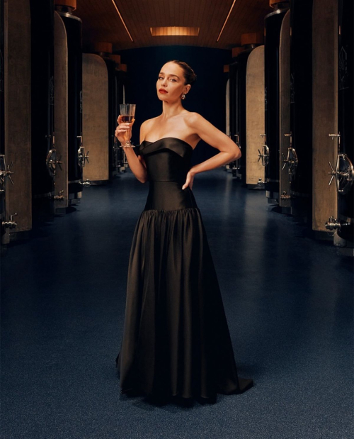 Emilia Clarke for Pegasus Distillerie in December 2024