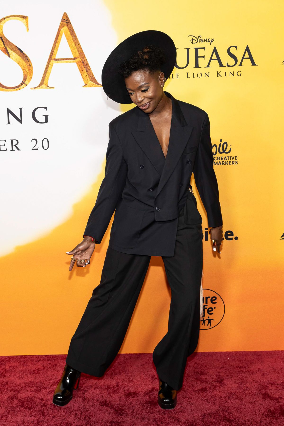 Folake Olowofoyeku at Mufasa Premiere in Los Angeles, December 2024